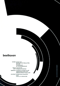 Beethoven poster by Josef Müller-Brockman